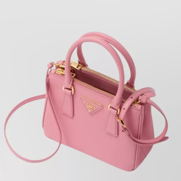 MSRP$4000 LIKE NEW Rare! Authenticated Prada GALLERIA Pink Mini/Small/MACRO Bag - Picture 11 of 16